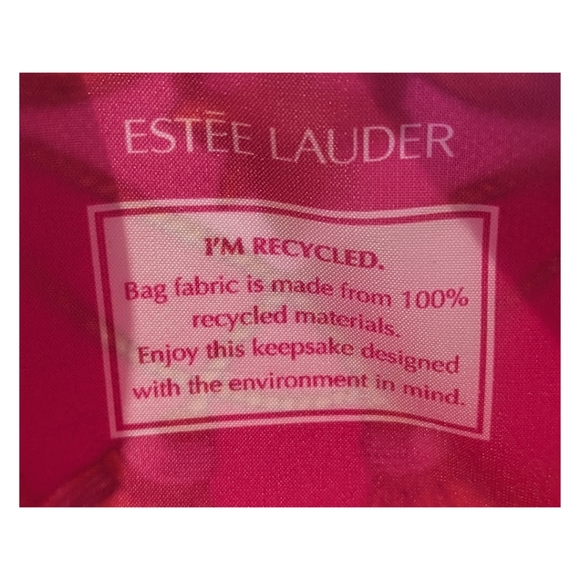 ESTEE LAUDER~Pink&Gold Barocco Print Make-Up Bag - Picture 4 of 4